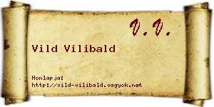 Vild Vilibald névjegykártya